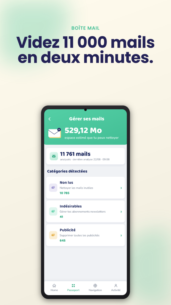 MyPaD nettoie votre boîte mail : des milliers d'emails triés en minutes